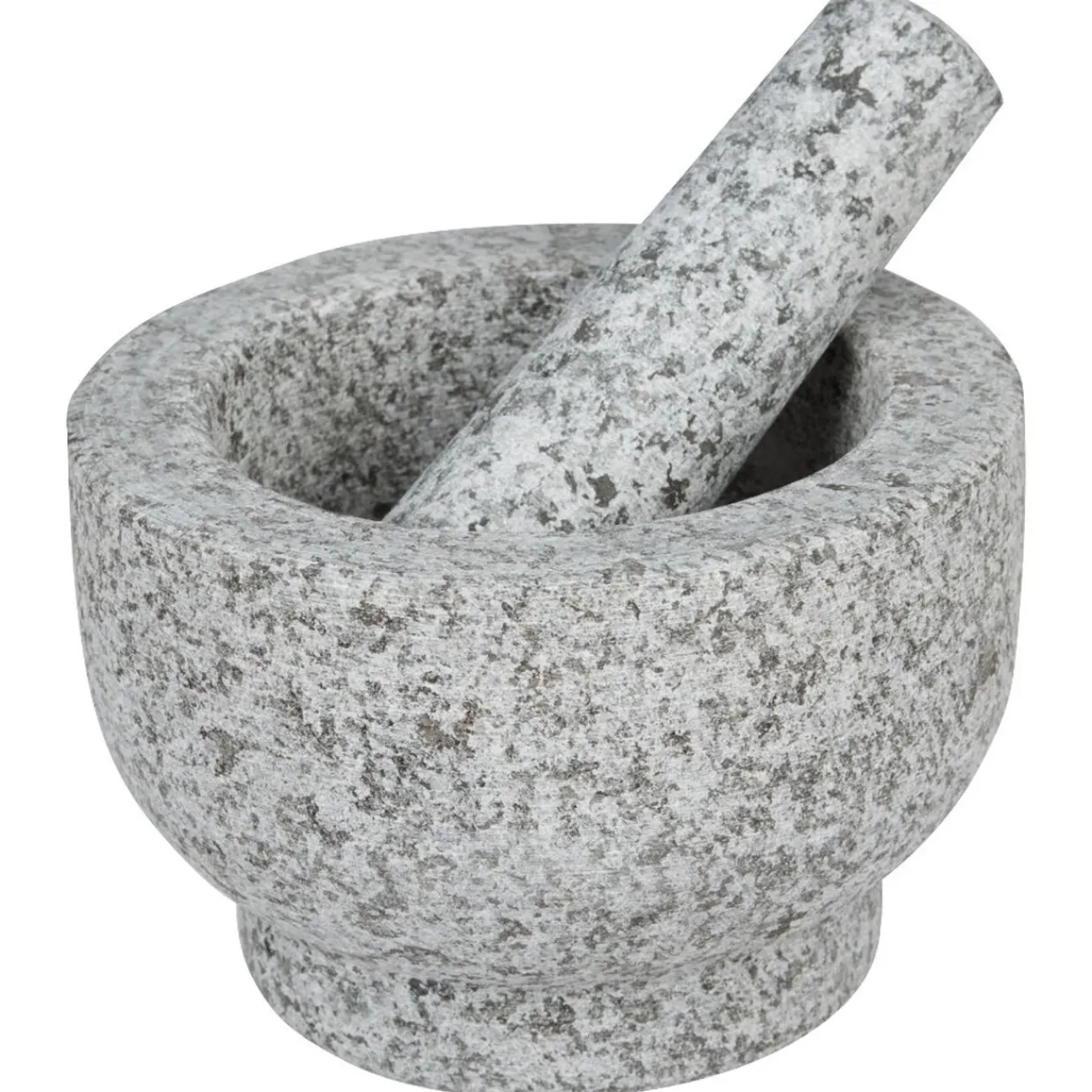 New Mortier avec pilon granite gris Préparation Culinaire