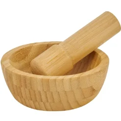 Best Mortier en bambou Ø15,8cm Préparation Culinaire