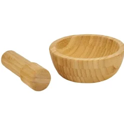 Best Mortier en bambou Ø15,8cm Préparation Culinaire