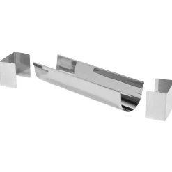 New Moule à bûche arrondie en inox Cuisson