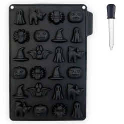 Best Moule à bonbons et pipette Halloween noir Cuisson