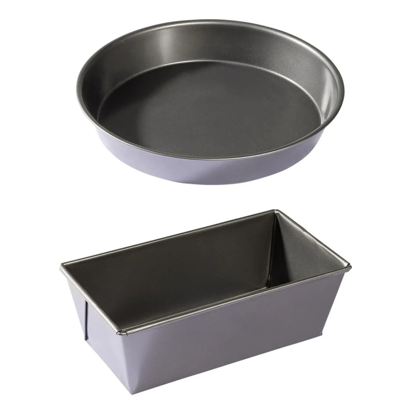 Clearance Moule à cake + Moule à manqué métal anti-adhérent Cuisson