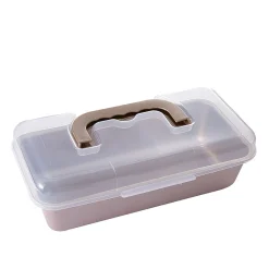 Moule à cake anti adhérent couvercle de transport 30,4x15,3xH6,2cm Cuisson