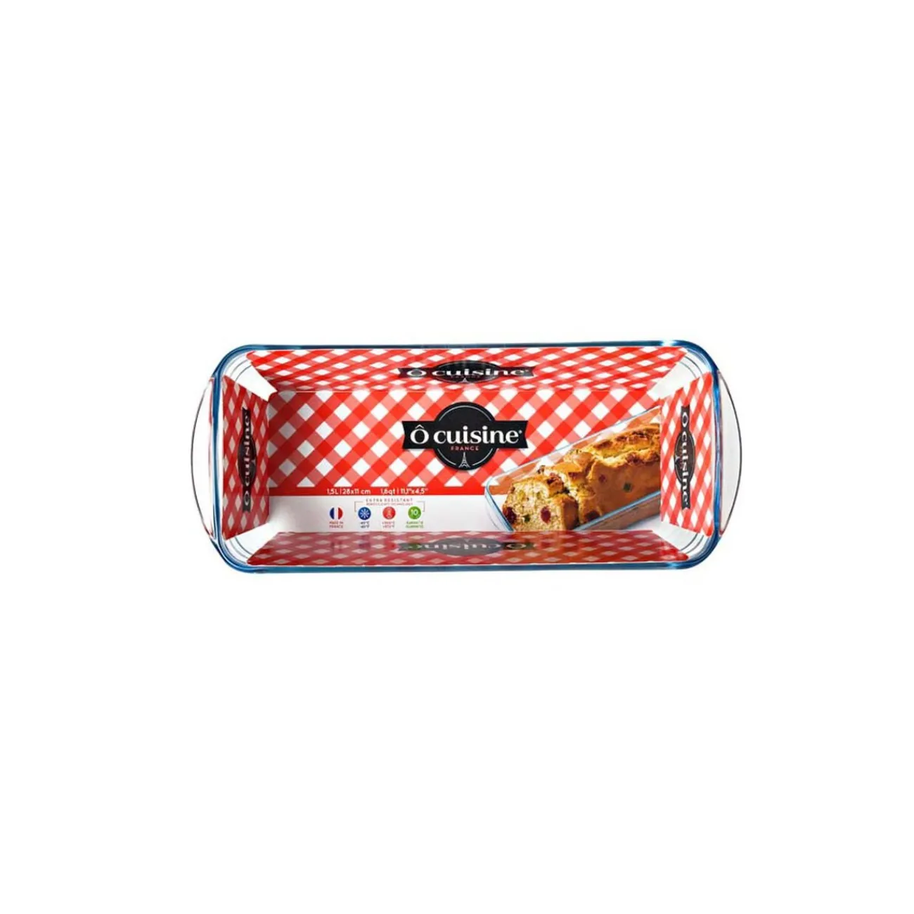 New Moule à cake en verre extra résistant Cuisson