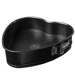 Sale Moule à charnière forme coeur noir Cuisson