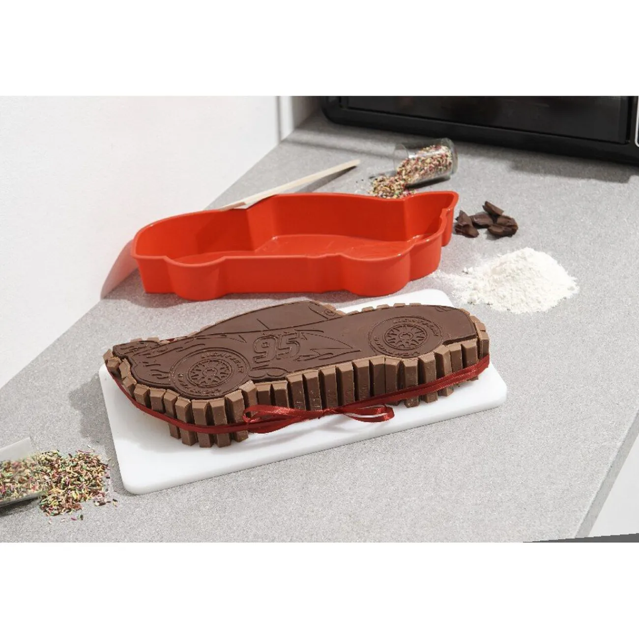 Clearance Moule à gâteau en forme de voiture Cars Cuisson