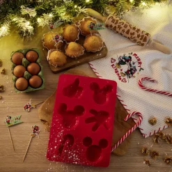 Online Moule à gâteau Mickey Disney silicone rouge 29x20xH3cm Cuisson