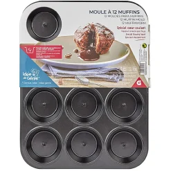 Outlet Moule à muffin coeur coulant en métal x12 Cuisson