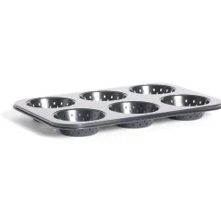 Hot Moule à muffin perforé acier noir 33,6x22xH3cm Cuisson