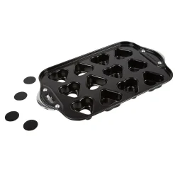 Online Moule à muffins coeurs avec fonds amovibles Cuisson