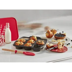 New Moule à muffins en silicone rétractable Tefal 9 pièces Cuisson