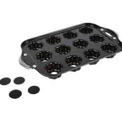 Outlet Moule à muffins fleurs avec fonds amovibles Cuisson