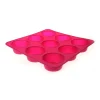 Moule 9 muffins silicone rose Cuisson