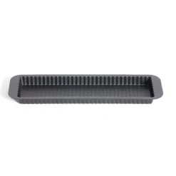 Discount Moule à tarte rétractable acier perforé noir 35x11xH2,5cm Cuisson