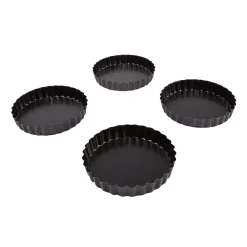 Clearance Moule à tartelette avec fond amovible x4 Cuisson