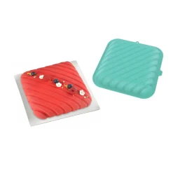 Clearance Moule carré pixel 3D silicone vert Cuisson