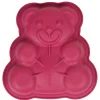 Discount Moule carré silicone forme nounours rose Cuisson