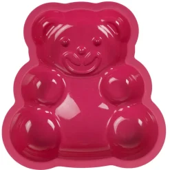 Discount Moule carré silicone forme nounours rose Cuisson