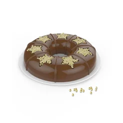 Discount Moule couronne de Noël surprise étoile silicone doré Cuisson