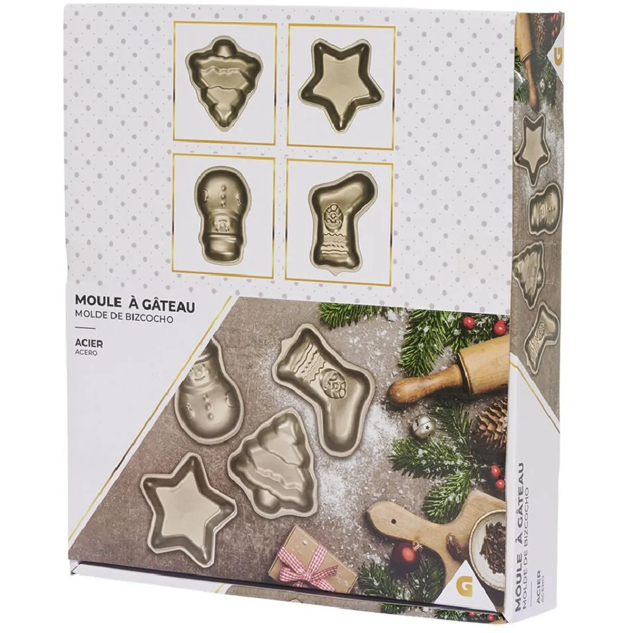 New Moule individuel gâteau de Noël Cuisson