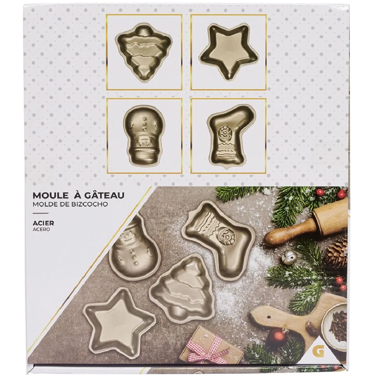 New Moule individuel gâteau de Noël Cuisson