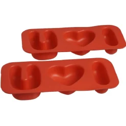 Outlet Moule patisserie en silicone forme coeur Love U x2 Cuisson