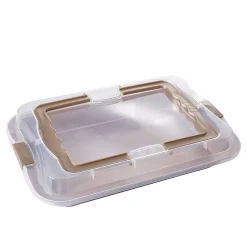 Sale Moule rectangulaire anti adhérent avec couvercle de transport Cuisson