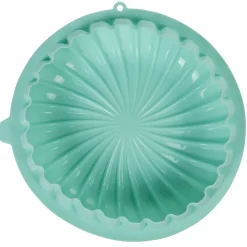 Online Moule rond strié 3D silicone vert Cuisson