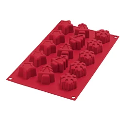 Moule silicone 15 empreintes forme sapin étoile flocon Cuisson