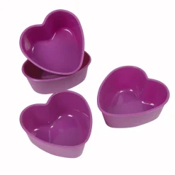 Clearance Moule silicone coeur violet x4 Cuisson
