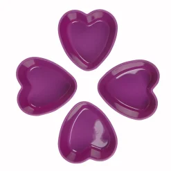 Clearance Moule silicone coeur violet x4 Cuisson