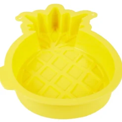 Sale Moule silicone forme ananas jaune Cuisson