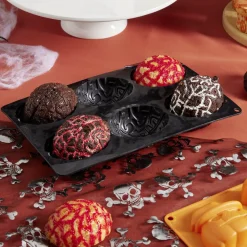 New Moule silicone Halloween 6 gâteaux forme cervelle 27x19xH3,5cm Cuisson