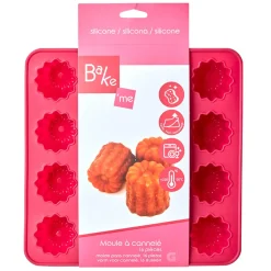 Clearance Moule silicone rose 16 cannelés Cuisson