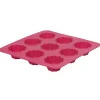 Sale Moule silicone rose 9 minis brioches Cuisson