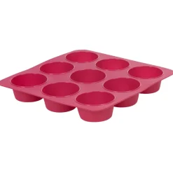 Discount Moule silicone rose 9 petits muffins Cuisson