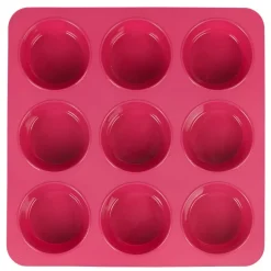 Discount Moule silicone rose 9 petits muffins Cuisson