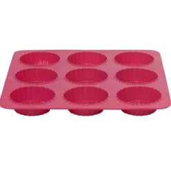 Hot Moule silicone rose 9 tartelettes Cuisson