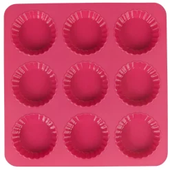 Hot Moule silicone rose 9 tartelettes Cuisson