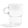 Sale Mug en verre transparent Cozy empilable 36cl Vaisselle Et Accessoires De Table