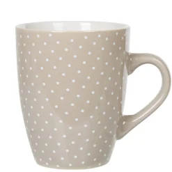 Sale Mug faïence gris motifs pois blancs Vaisselle Et Accessoires De Table