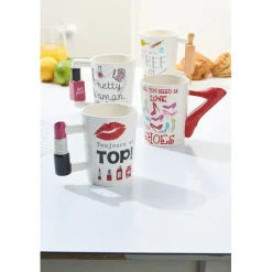 Outlet Mug fantaisie en céramique pour femme Vaisselle Et Accessoires De Table