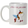 Sale Mug imprimé humour licorne ou princesse Vaisselle Et Accessoires De Table