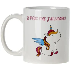 Sale Mug imprimé humour licorne ou princesse Vaisselle Et Accessoires De Table