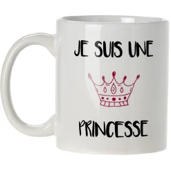 Sale Mug imprimé humour licorne ou princesse Vaisselle Et Accessoires De Table