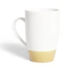 Best Mug porcelaine blanc et beige 500ml Vaisselle Et Accessoires De Table