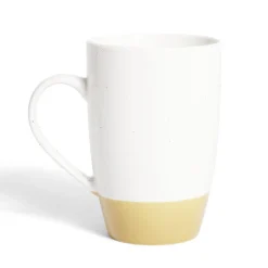 Best Mug porcelaine blanc et beige 500ml Vaisselle Et Accessoires De Table