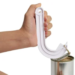 Discount Ouvre-boîte à anneau ergonomique L15cm blanc Préparation Culinaire