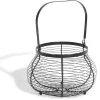 Outlet Panier à oeufs avec poignée métal noir Rangement De Cuisine