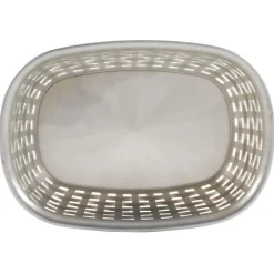 Clearance Panier ovale plastique gris Rangement De Cuisine